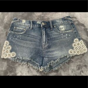Free People Denim Shorts